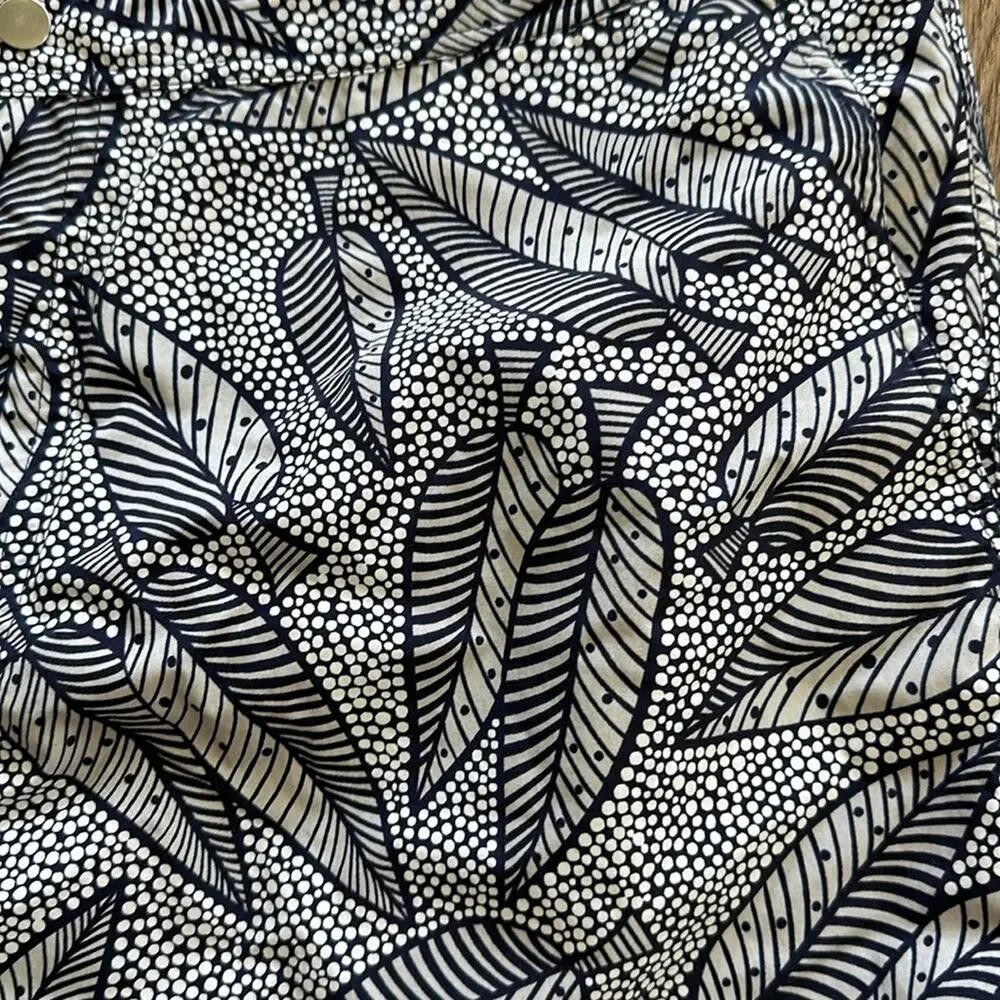 Bonobos Swim‎ Trunks Blue & White Leaf Print Size 40
